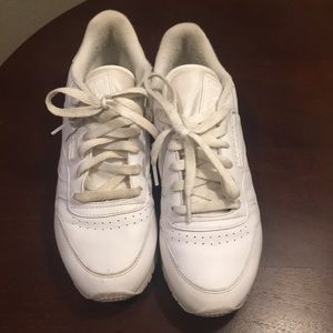 Reebok Classic White Leather Sneaker Tennis Shoes